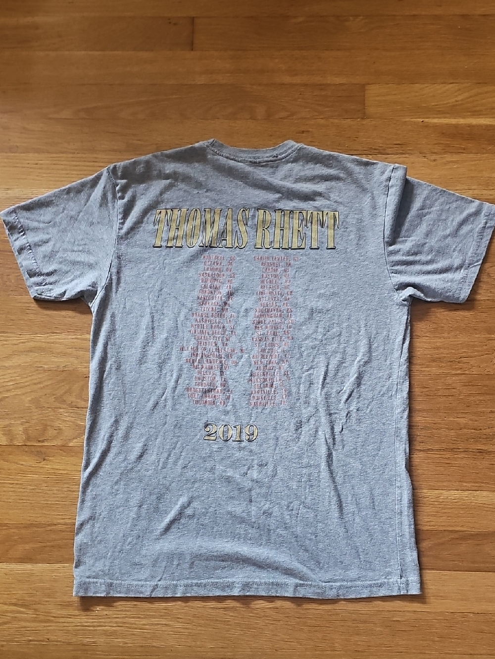 2019 Thomas Rhett Gray Concert TShirt Unisex Med Aint Nothin that Beer Cant Fix - Picture 10 of 12